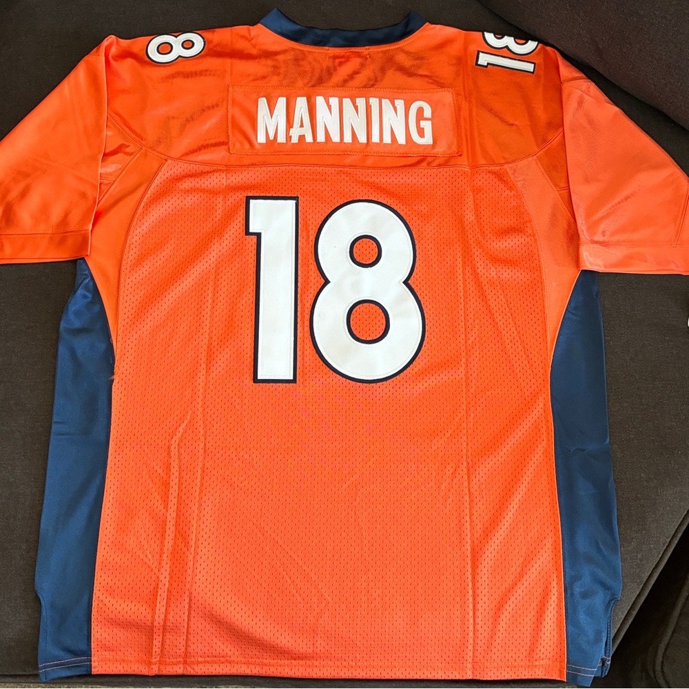 Broncos Peyton Manning Orange Throwback